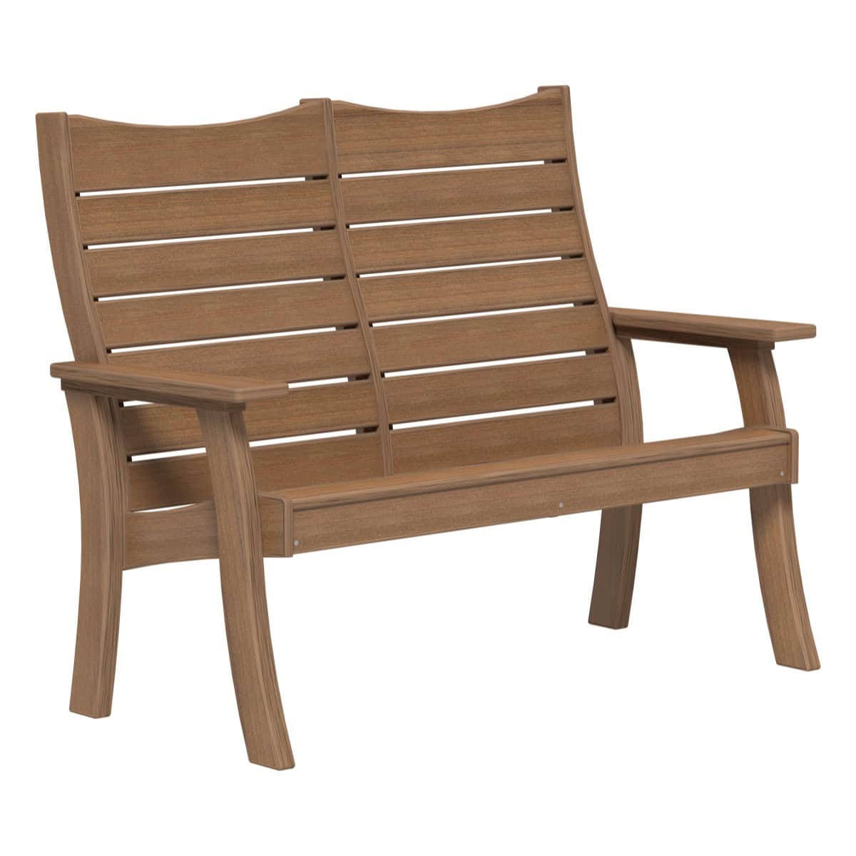Contour Bench (2' and 4') Porch Swing 4ft / Antique Mahogany