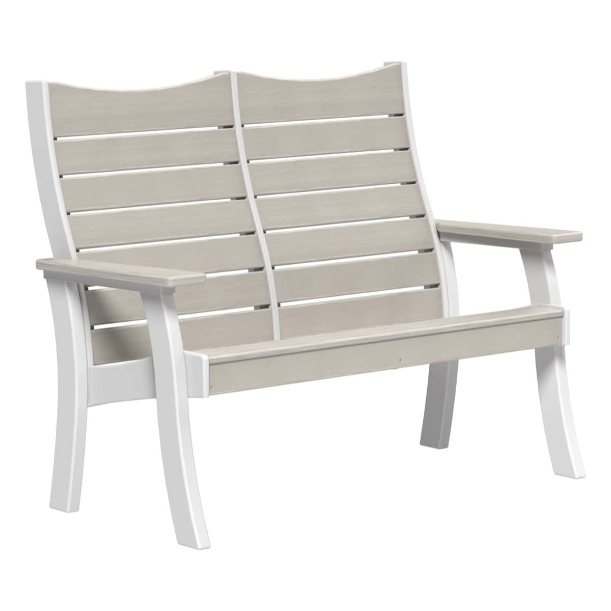 Contour Bench (2' and 4') Porch Swing 4ft / Birch &amp; White