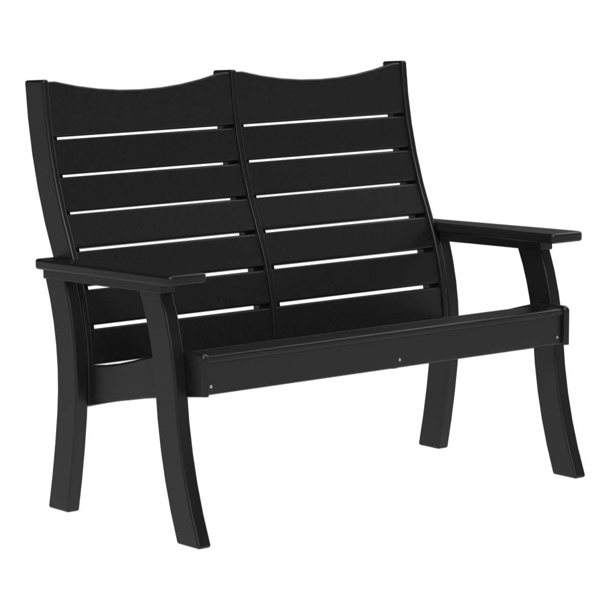 Contour Bench (2' and 4') Porch Swing 4ft / Black
