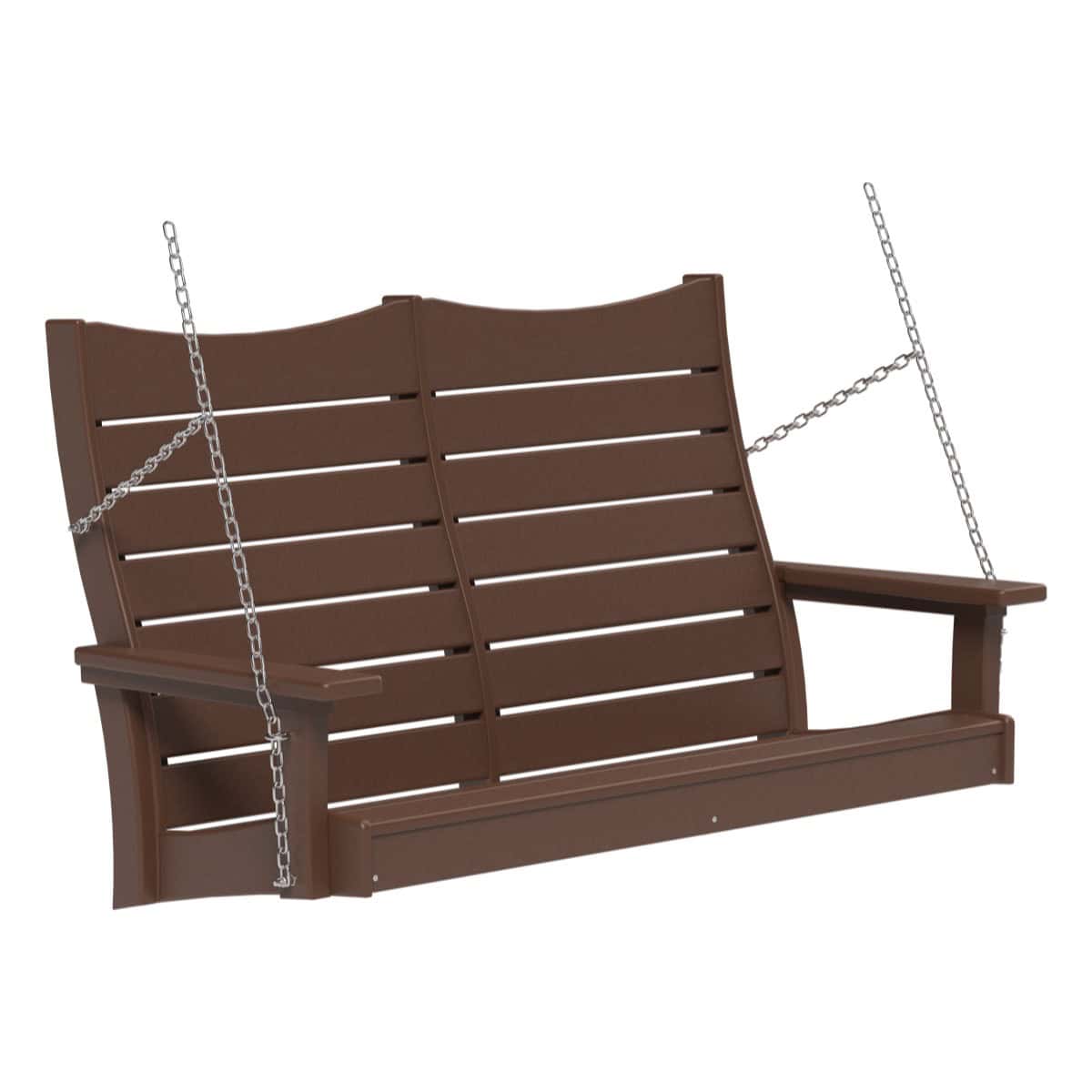 Contour Swing Porch Swing 4ft / Chestnut Brown
