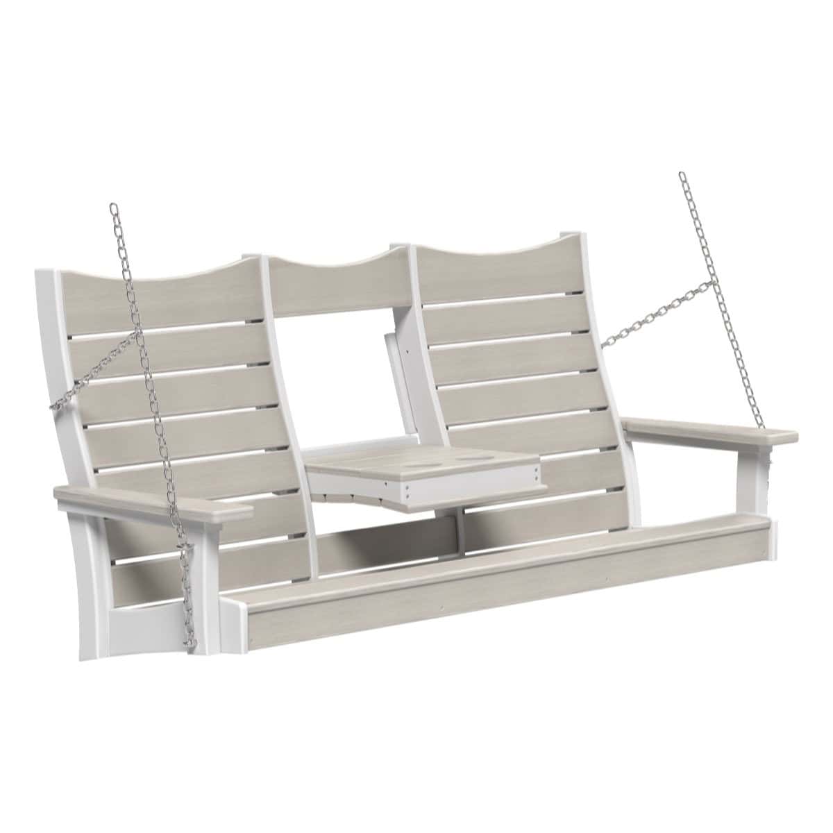 Contour Swing Porch Swing 5ft / Birch &amp; White