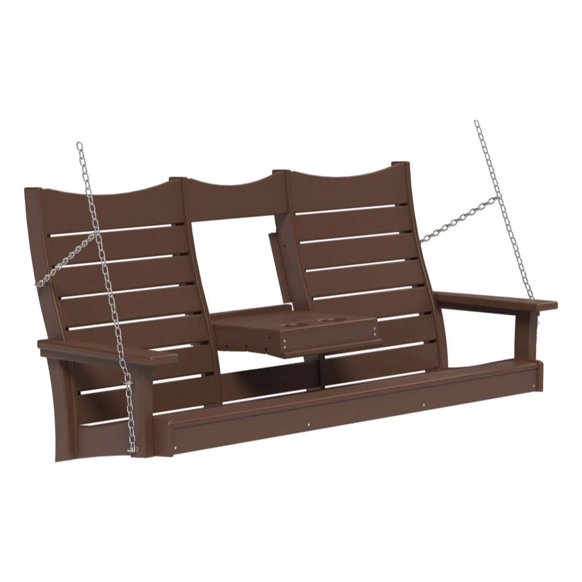 Contour Swing Porch Swing 5ft / Chestnut Brown