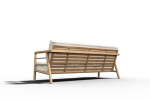 Daniele 4-Piece Teak Outdoor Patio Deep Seating Set with Sunbrella Canvas Cushion Outdoor Seating