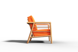 Daniele 4-Piece Teak Outdoor Patio Deep Seating Set with Sunbrella Melon Cushion Outdoor Seating