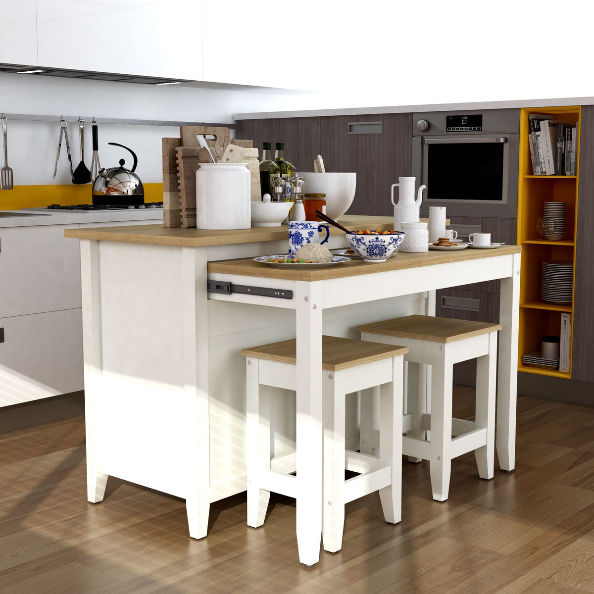 Delphi 53" Kitchen Island Cabinet Susan