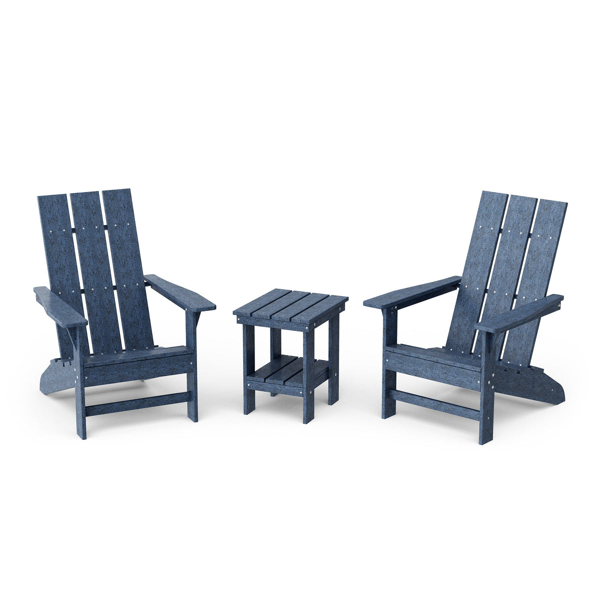 Freedom 3-Piece Modern Adirondack Set with Side Table outdoor furniture