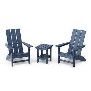 Freedom 3-Piece Modern Adirondack Set with Side Table outdoor furniture