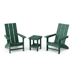 Freedom 3-Piece Modern Adirondack Set with Side Table outdoor furniture
