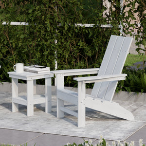 Freedom 3-Piece Modern Adirondack Set with Side Table outdoor furniture