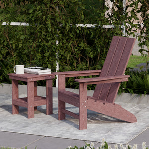 Freedom 3-Piece Modern Adirondack Set with Side Table outdoor furniture