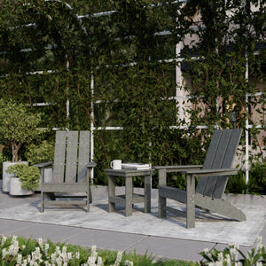 Freedom 3-Piece Modern Adirondack Set with Side Table outdoor furniture