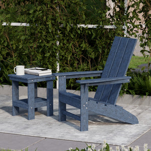 Freedom 3-Piece Modern Adirondack Set with Side Table outdoor furniture