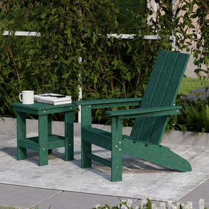 Freedom 3-Piece Modern Adirondack Set with Side Table outdoor furniture