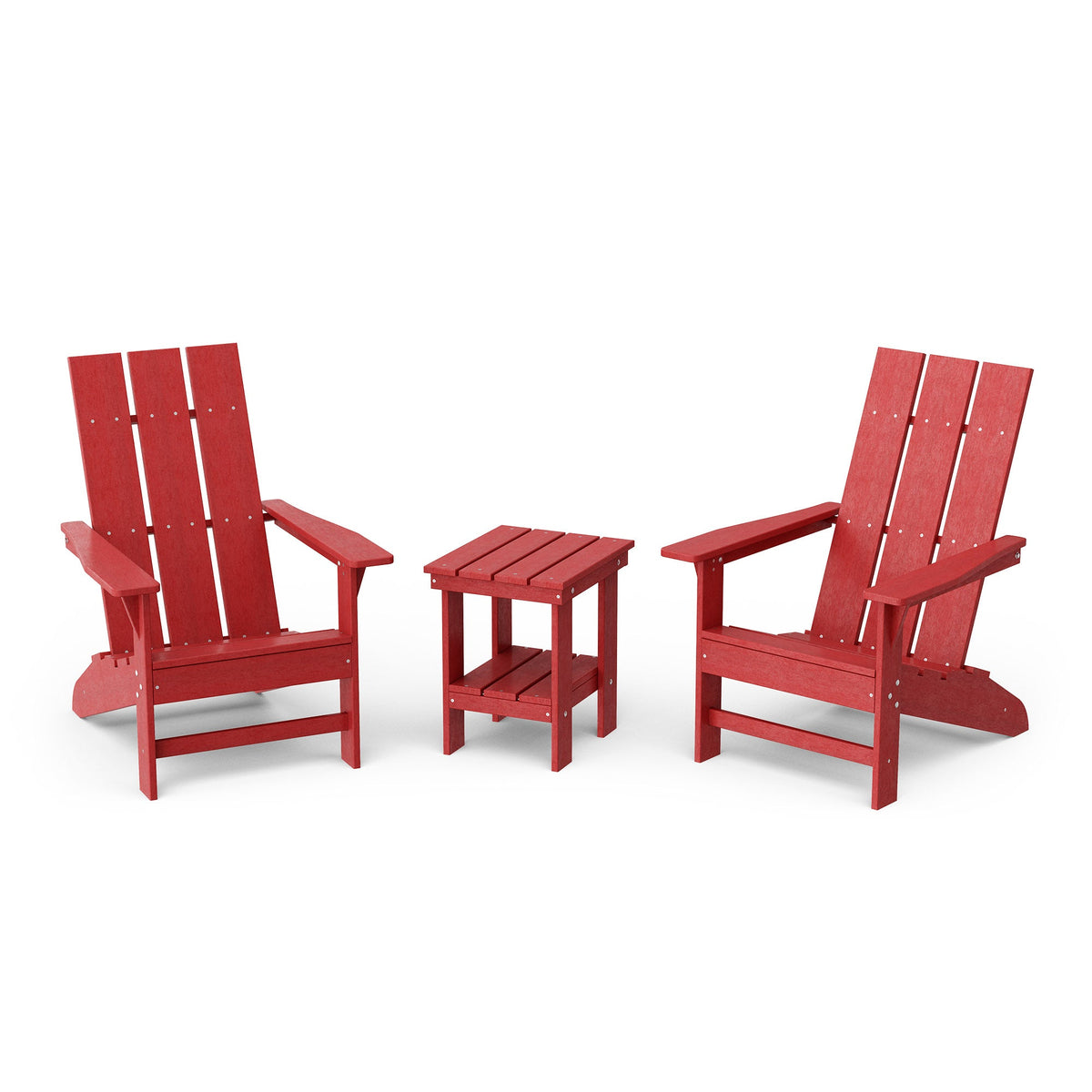 Freedom 3-Piece Modern Adirondack Set with Side Table outdoor furniture