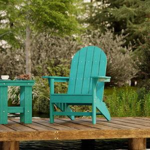 Freedom 3-Piece Traditional Adirondack Set with Side Table outdoor furniture