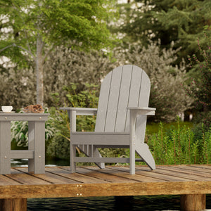 Freedom 3-Piece Traditional Adirondack Set with Side Table outdoor furniture