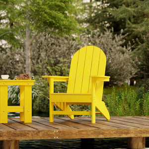 Freedom 3-Piece Traditional Adirondack Set with Side Table outdoor furniture