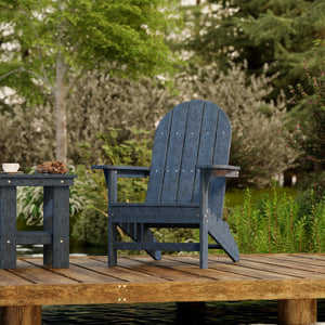 Freedom 3-Piece Traditional Adirondack Set with Side Table outdoor furniture