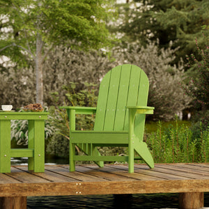Freedom 3-Piece Traditional Adirondack Set with Side Table outdoor furniture