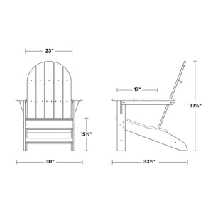 Freedom Modern Adirondack Chair & Freedom Side Table outdoor furniture