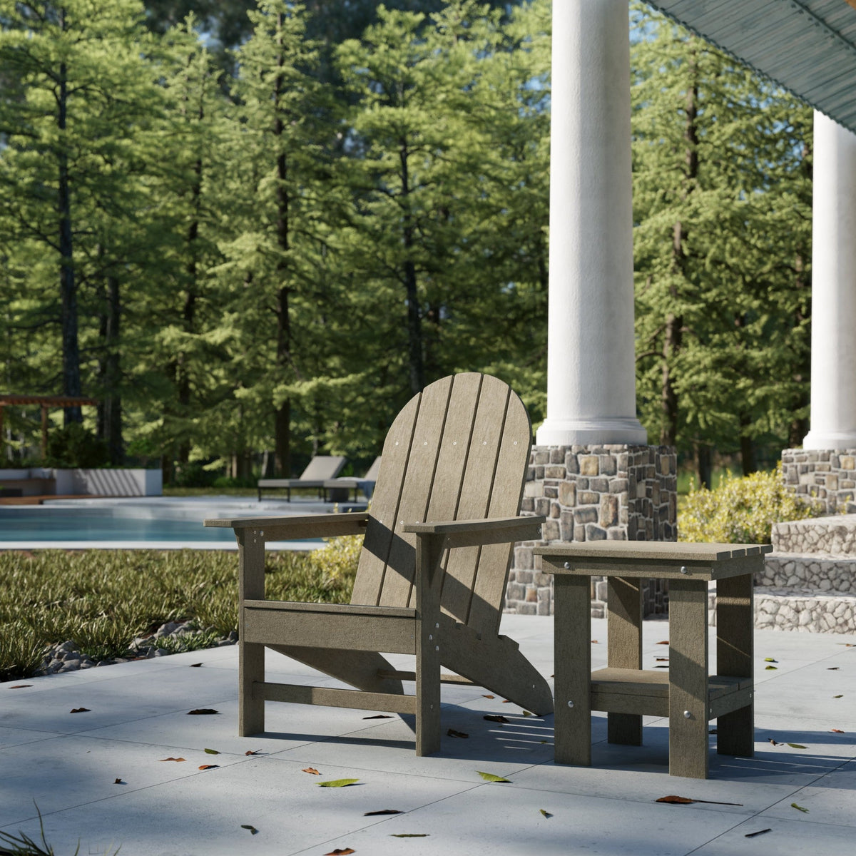 Freedom Modern Adirondack Chair &amp; Freedom Side Table outdoor furniture