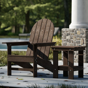 Freedom Modern Adirondack Chair & Freedom Side Table outdoor furniture