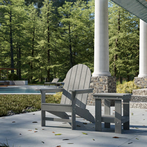Freedom Modern Adirondack Chair & Freedom Side Table outdoor furniture