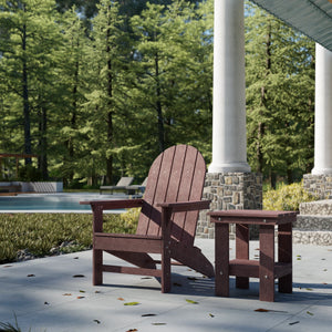 Freedom Modern Adirondack Chair & Freedom Side Table outdoor furniture