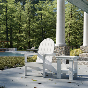 Freedom Modern Adirondack Chair & Freedom Side Table outdoor furniture
