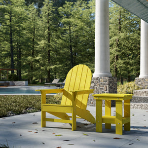 Freedom Modern Adirondack Chair & Freedom Side Table outdoor furniture