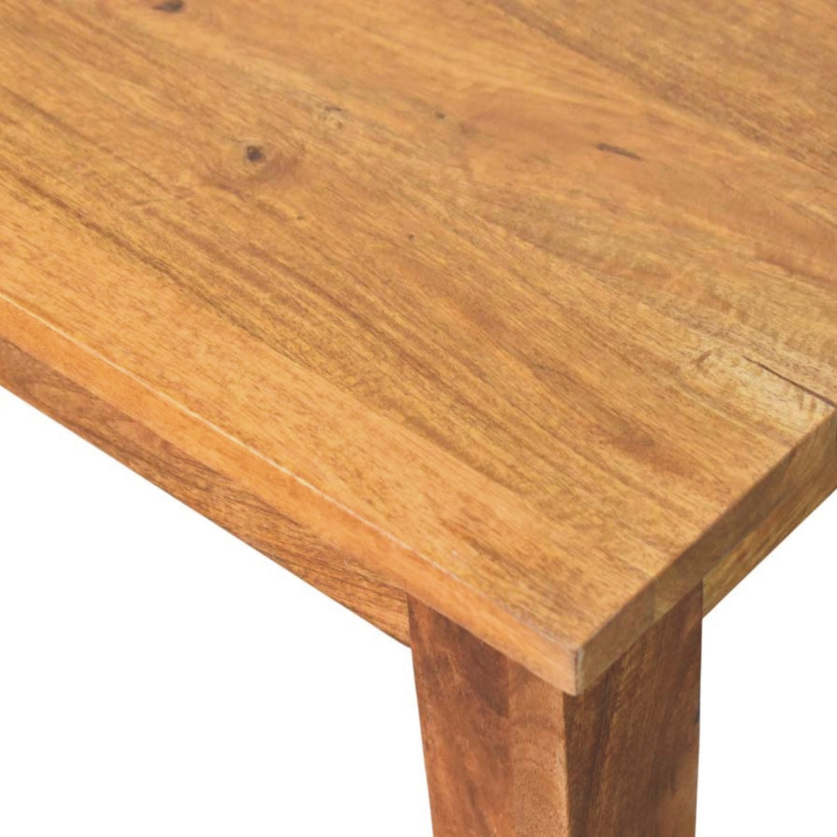 Golden Teak Solid Wood Dining Table Bench