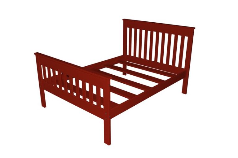 Harmony Bed - Twin, TwinXL, Full and Queez Size Beds Full / Tractor Red Paint