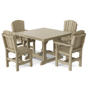 Heritage 5-Piece 44"x44" Dining Set Dining Set