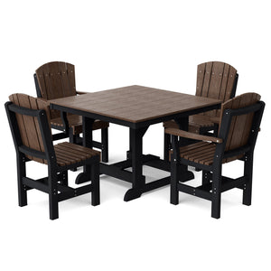 Heritage 5-Piece 44"x44" Dining Set Dining Set