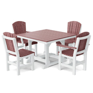 Heritage 5-Piece 44"x44" Dining Set Dining Set