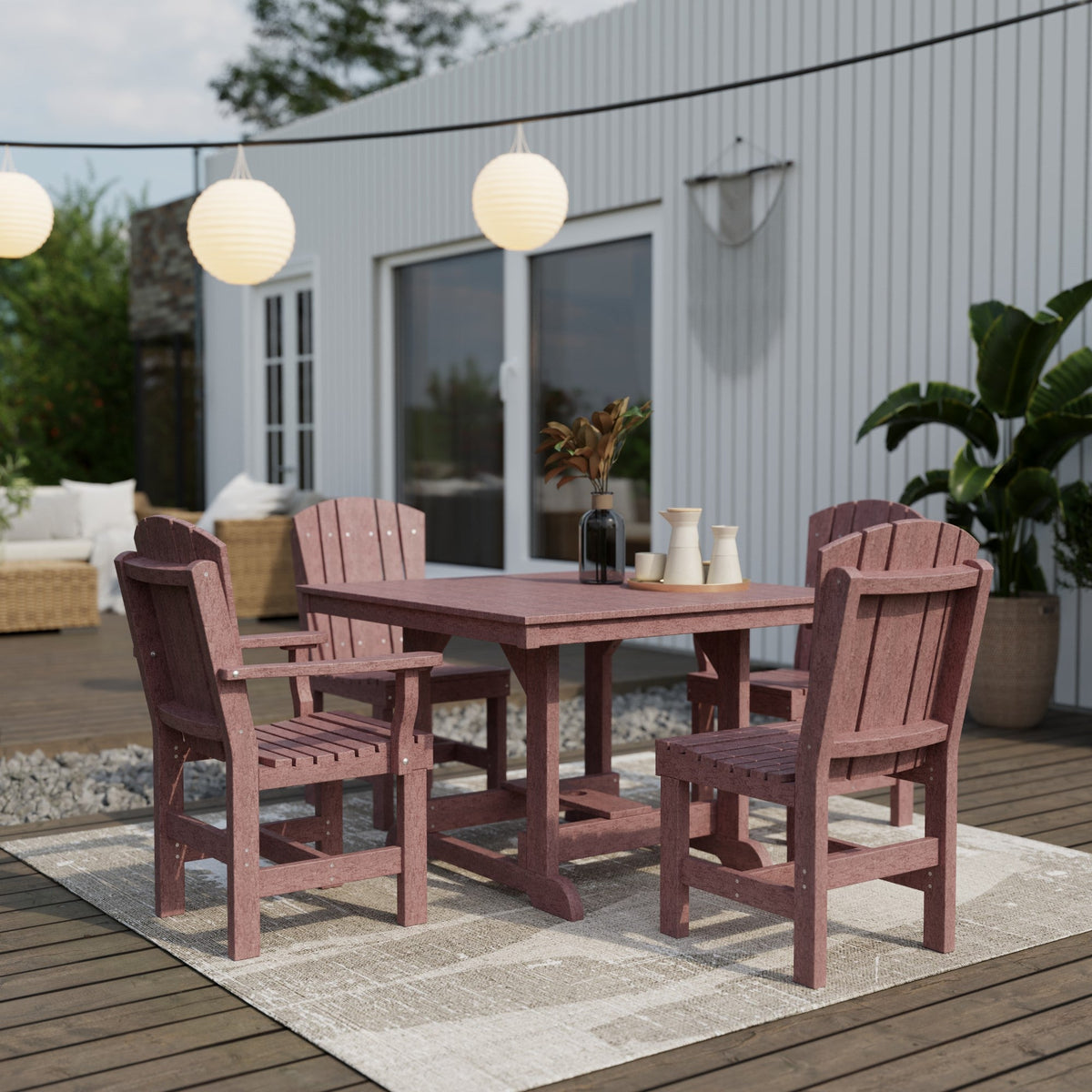 Heritage 5-Piece 44"x44" Dining Set Dining Set