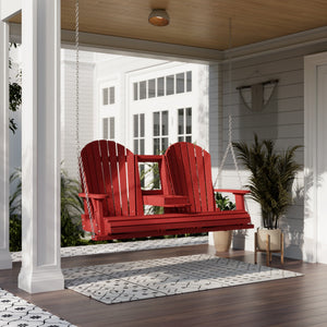 Heritage 5' Swing With Console Porch Swing