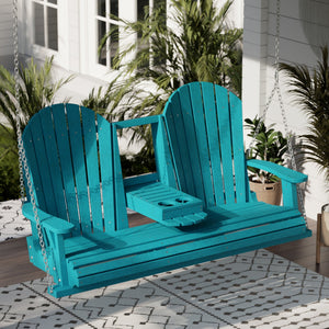 Heritage 5' Swing With Console Porch Swing