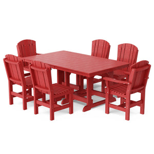 Heritage 7-Piece 44"x72" Dining Set Dining Set
