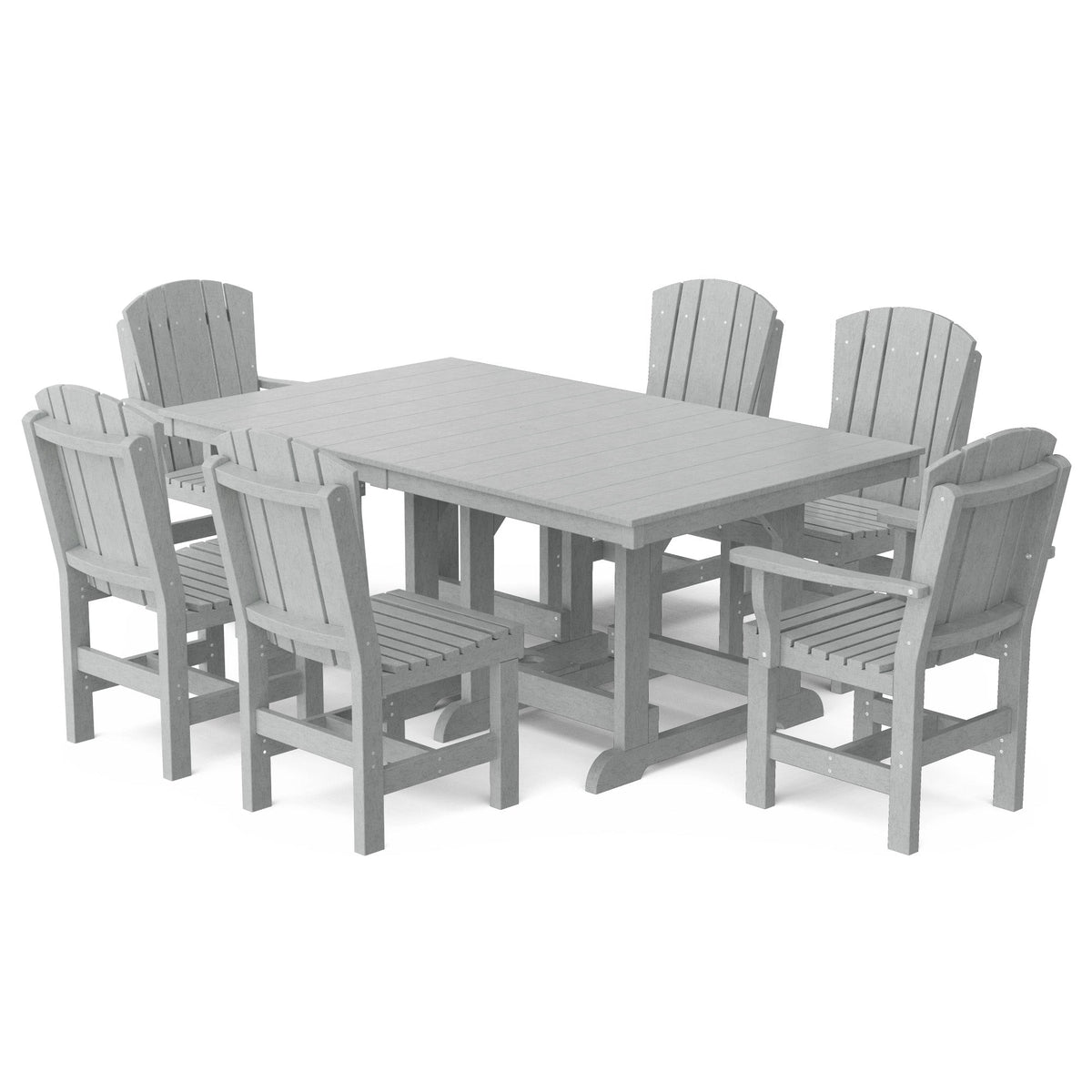 Heritage 7-Piece 44"x72" Dining Set Dining Set