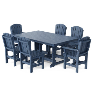 Heritage 7-Piece 44"x72" Dining Set Dining Set
