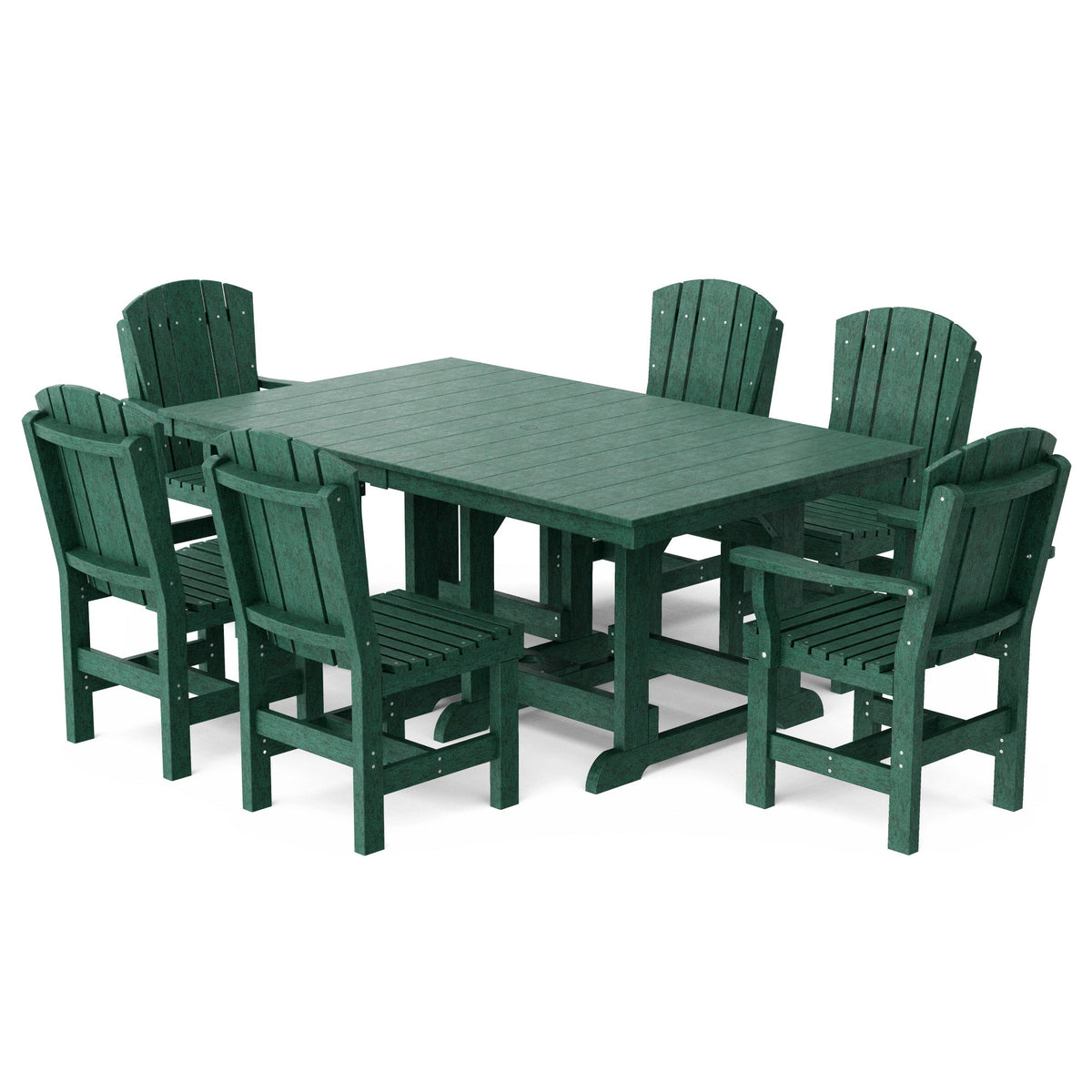 Heritage 7-Piece 44"x72" Dining Set Dining Set