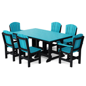 Heritage 7-Piece 44"x72" Dining Set Dining Set