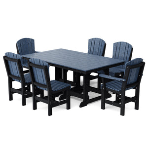 Heritage 7-Piece 44"x72" Dining Set Dining Set