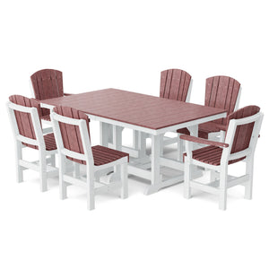 Heritage 7-Piece 44"x72" Dining Set Dining Set