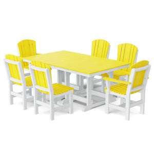 Heritage 7-Piece 44"x72" Dining Set Dining Set