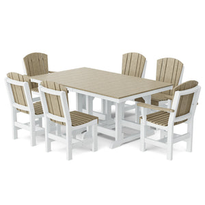 Heritage 7-Piece 44"x72" Dining Set Dining Set