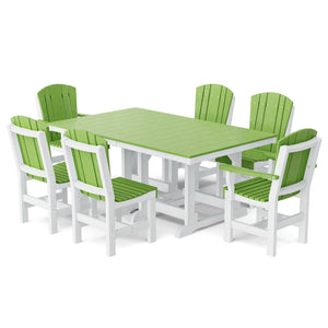 Heritage 7-Piece 44"x72" Dining Set Dining Set
