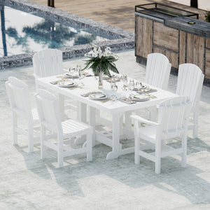 Heritage 7-Piece 44"x72" Dining Set Dining Set