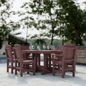 Heritage 7-Piece 44"x72" Dining Set Dining Set